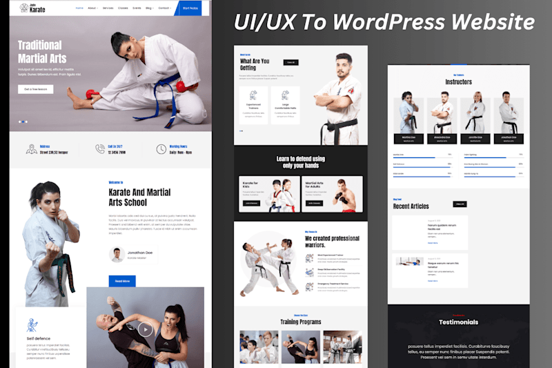 Cover image for UI/UX To WordPress Website