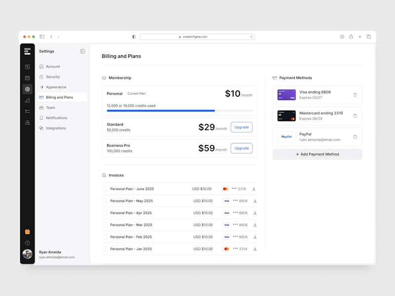 Cover image for Billing and Plans Settings