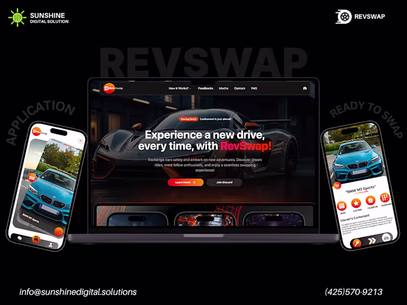 Cover image for RevSwap Car-Swapping App Development