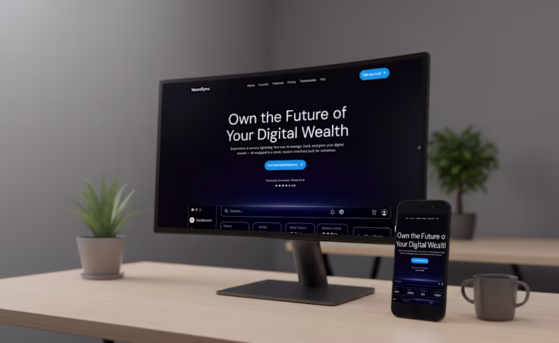 Cover image for Crypto Landing Page Design and Development in Framer