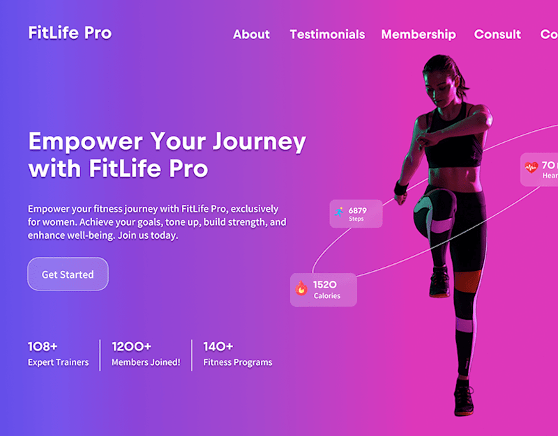 Cover image for Fitness Agency Landing Page