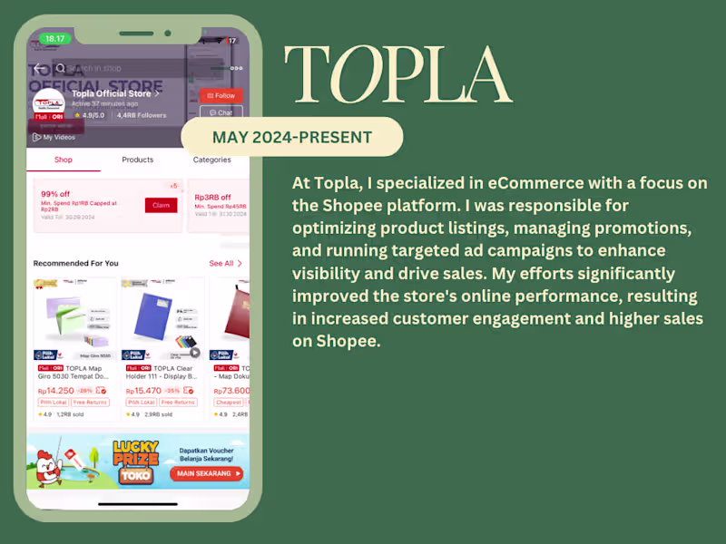Cover image for E-Commerce Optimization and Sales Growth Strategy for Topla