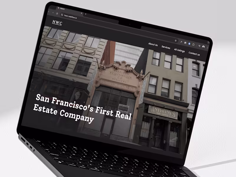 Cover image for Webflow Development | HWC - San Francisco based Real Estate firm