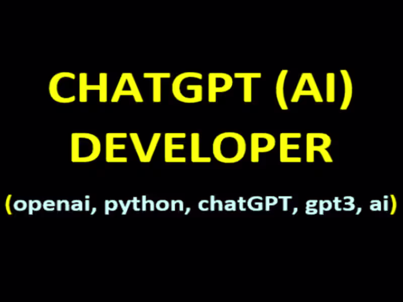Cover image for I will develop ai chatbot with chatgpt llm openai langchain