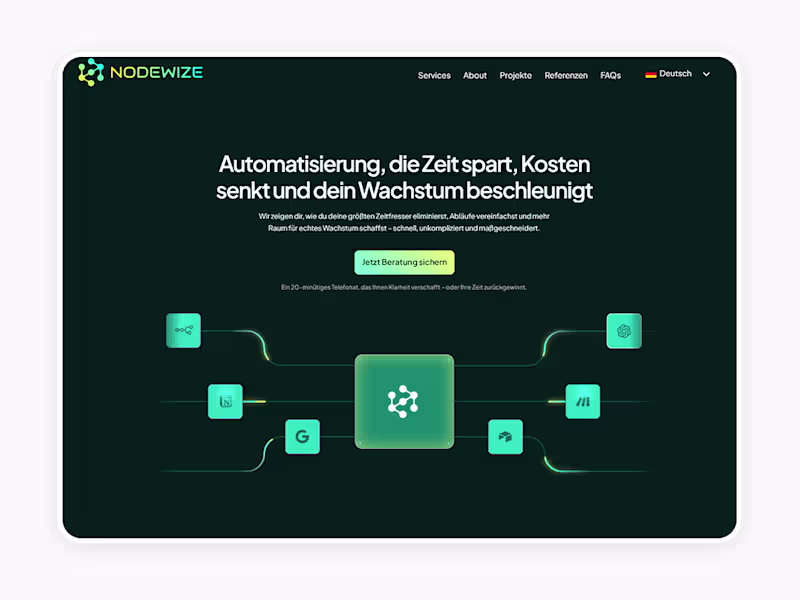Cover image for Nodewize-Automation Agency Landing Page