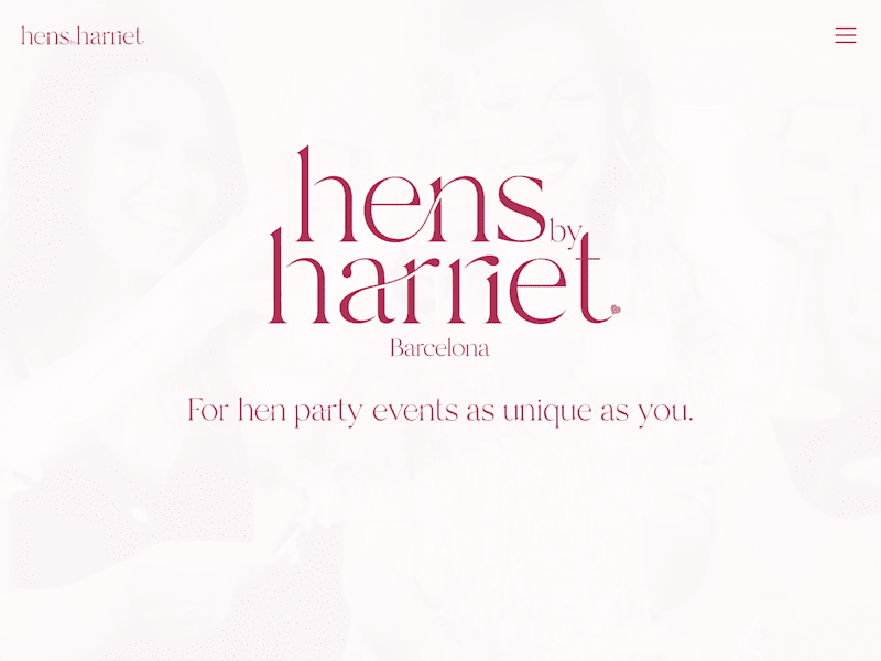 Cover image for Framer website for hen party business & blog