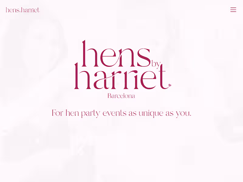 Cover image for Framer website for hen party business & blog