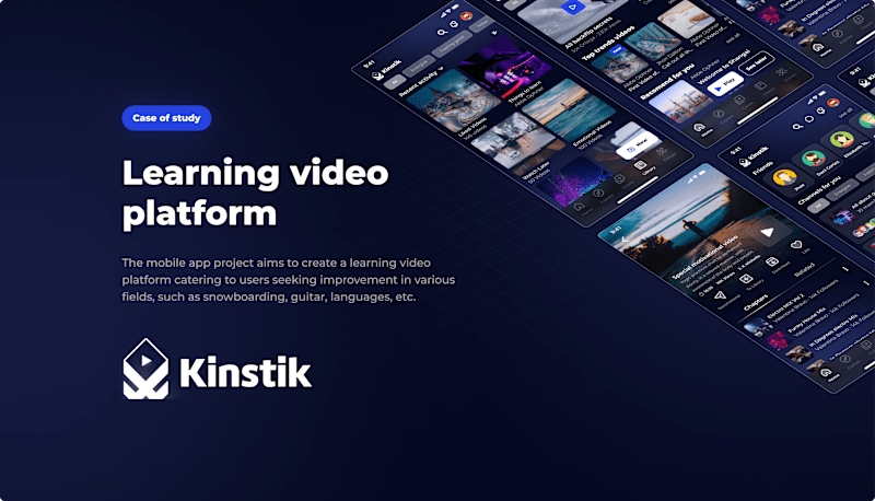 Cover image for Video Learning App Kinstik - Case of Study