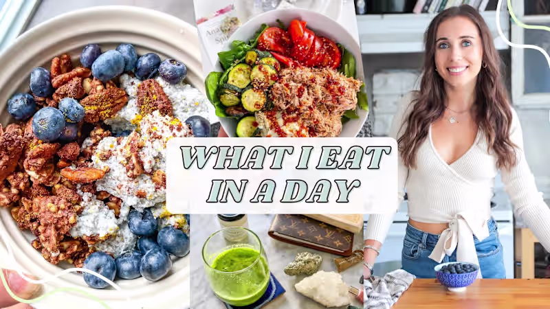 Cover image for What I Eat In A Day 2021 | healthy, gluten free, easy recipes -…