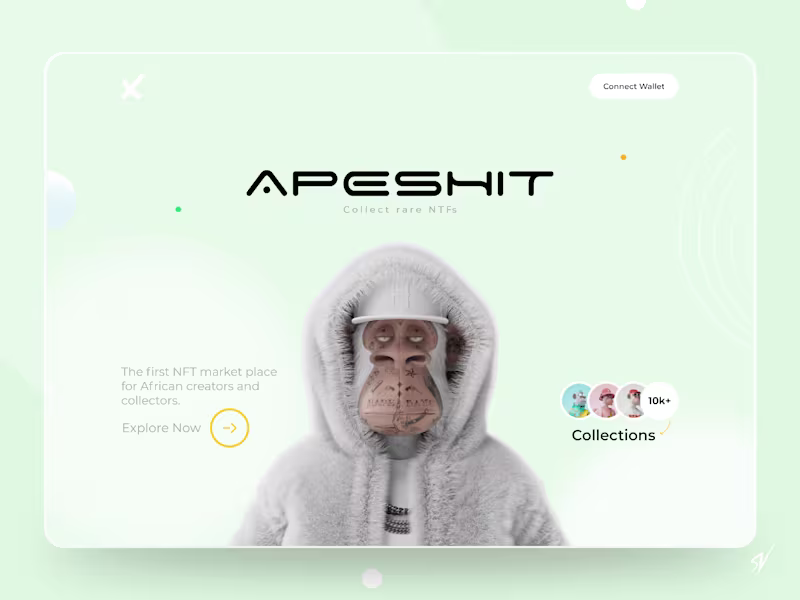 Cover image for Website UI/UX Design | NFTs Marketplace