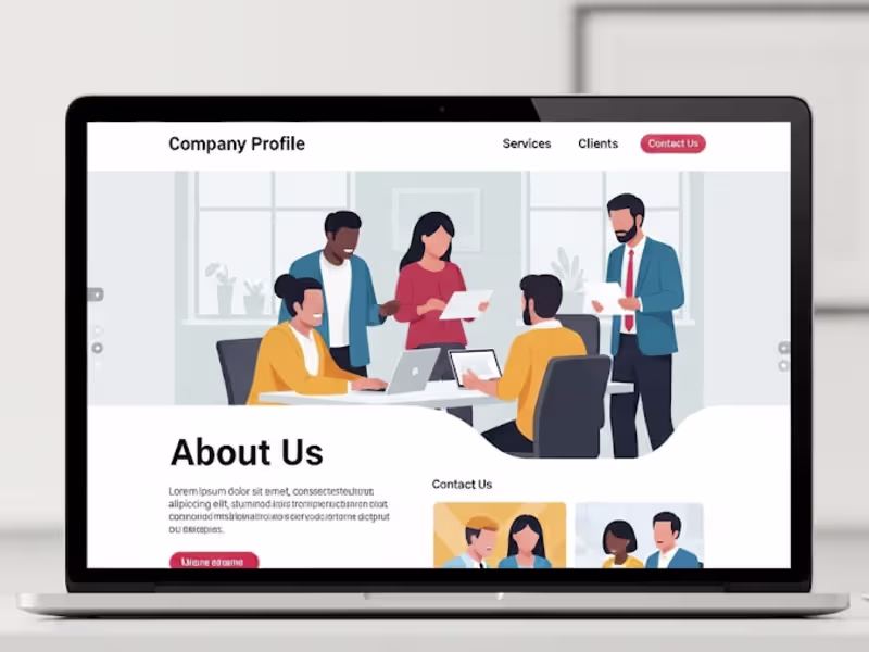 Cover image for Custom Basic Company Profile Website