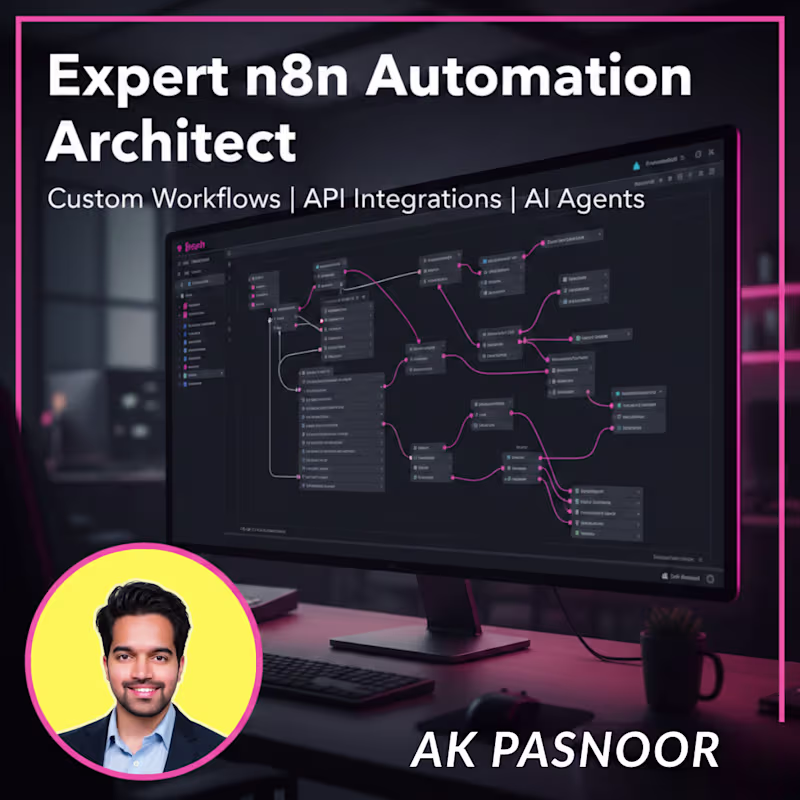 Cover image for I will build ai automation agents using n8n and make