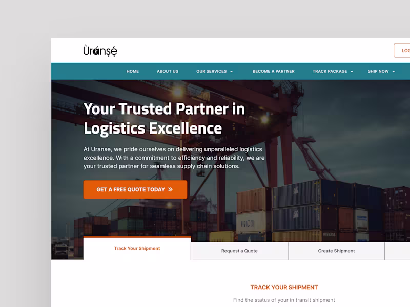 Cover image for Streamlining the User Experience of a Logistics Website