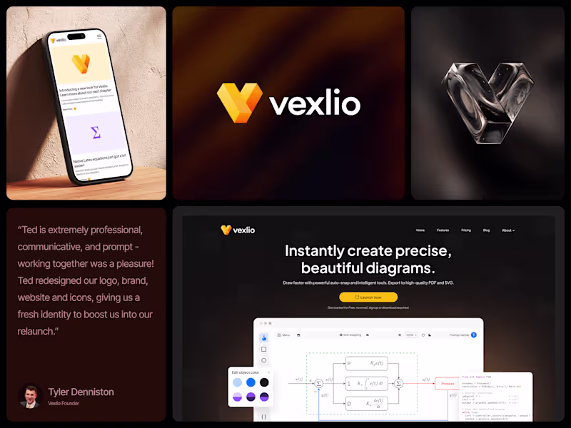 Cover image for Vexlio Rebrand & Web Design