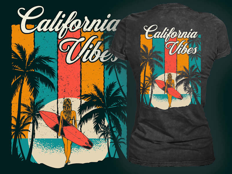 Cover image for Retro California Vibes Graphic Tee