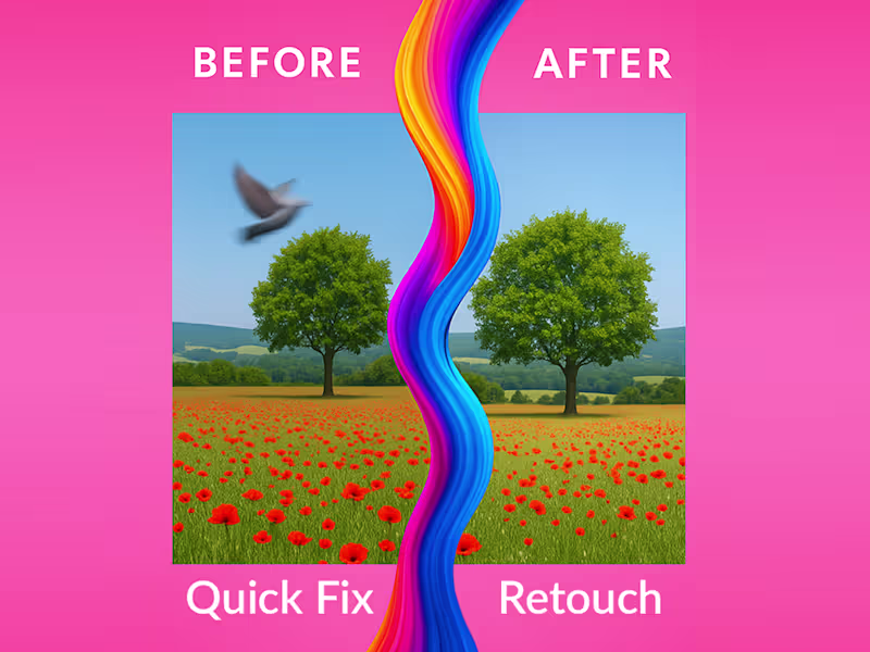 Cover image for Quick Fix Retouch (24h) — Object Removal + Cleanup.