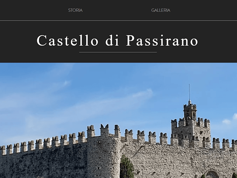 Cover image for Website #2: Castello di Passirano