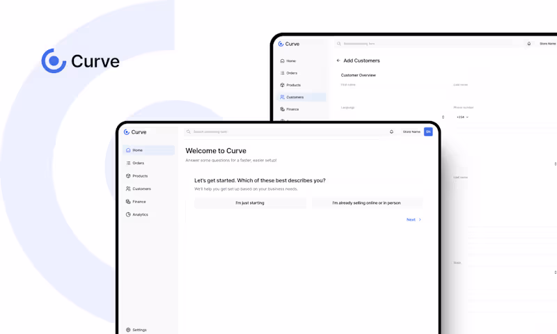 Cover image for I designed the UI/UX for Curve, a modern CRM platform built ...