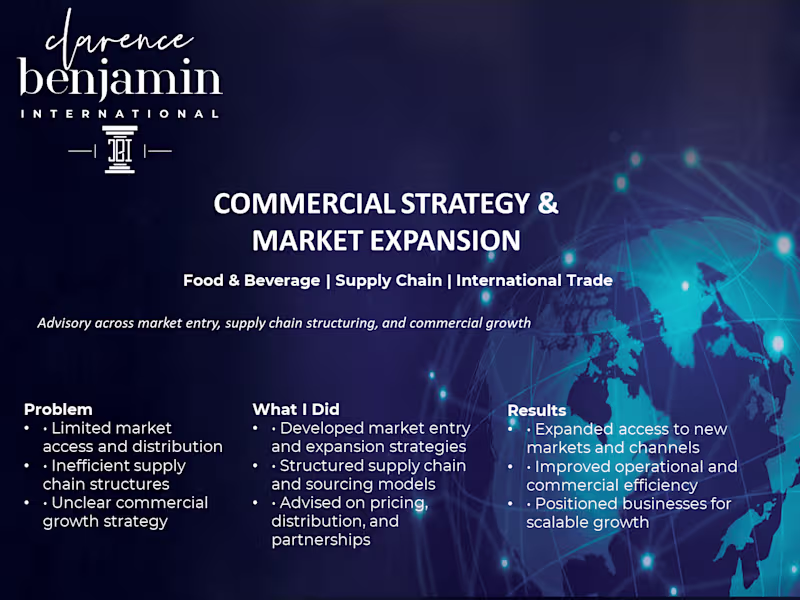 Cover image for Provided strategic advisory across food