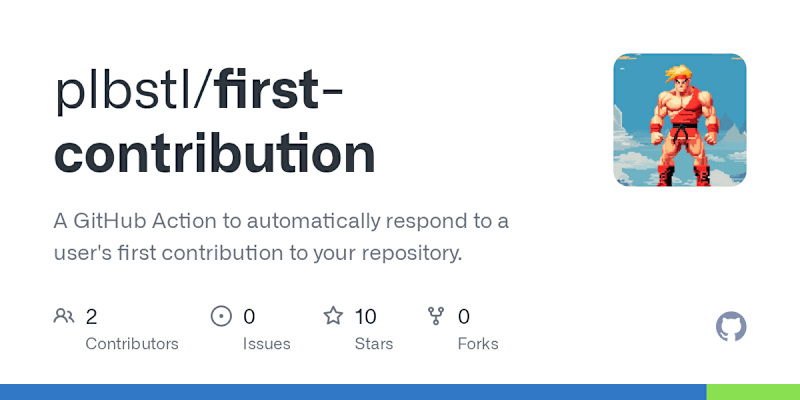 Cover image for First Contribution GitHub Action Development