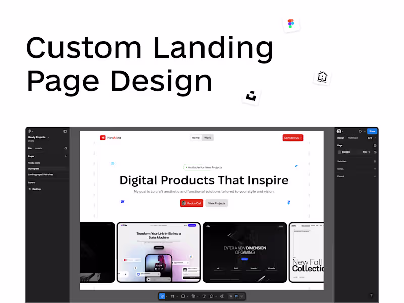 Cover image for Custom Landing Page Design