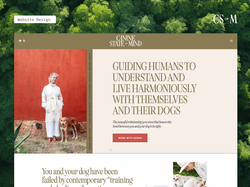 Cover image for Website Design - Dog Trainer & Boarding