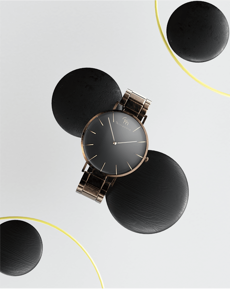 Cover image for MILLENNIA . 3D visualazition for a watch