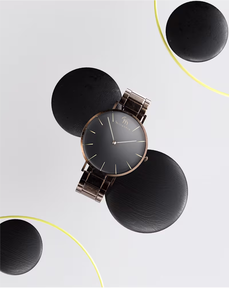 Cover image for MILLENNIA . 3D visualazition for a watch