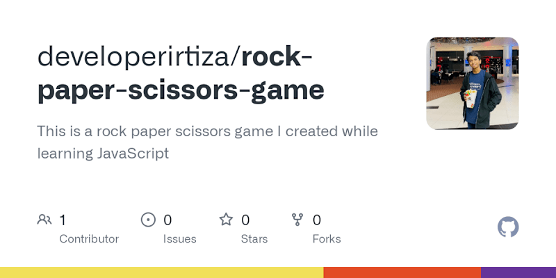 Cover image for Rock Paper Scissors Game Development