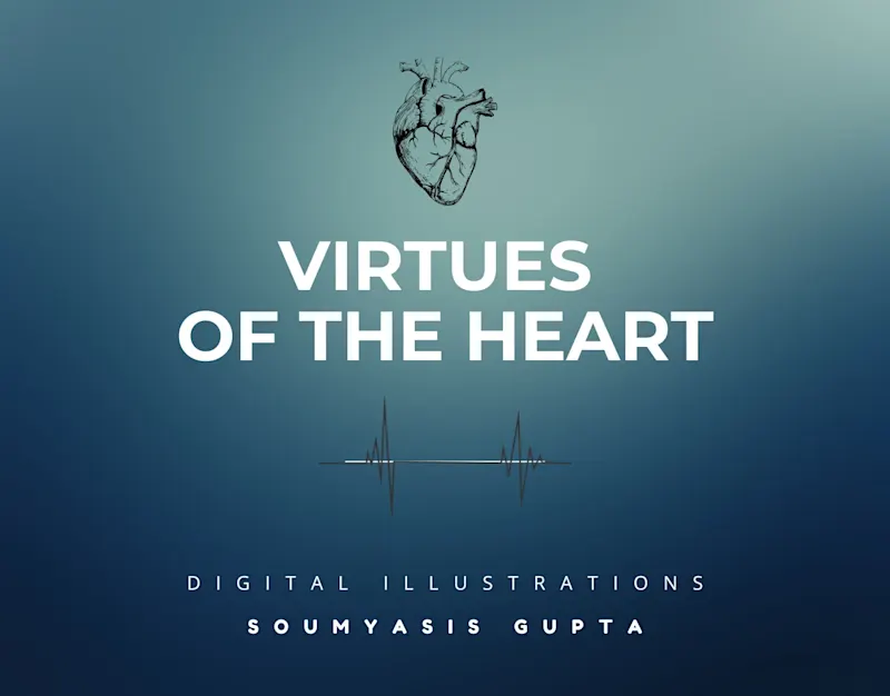 Cover image for The Virtues Of The Heart: A Journey in Color and Line