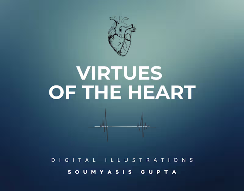 Cover image for The Virtues Of The Heart: A Journey in Color and Line