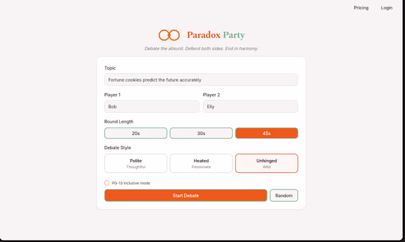 Cover image for I like to play games, and debate is one of my favorites! Par...