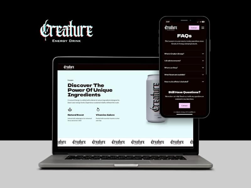 Cover image for Creature Energy Website Development