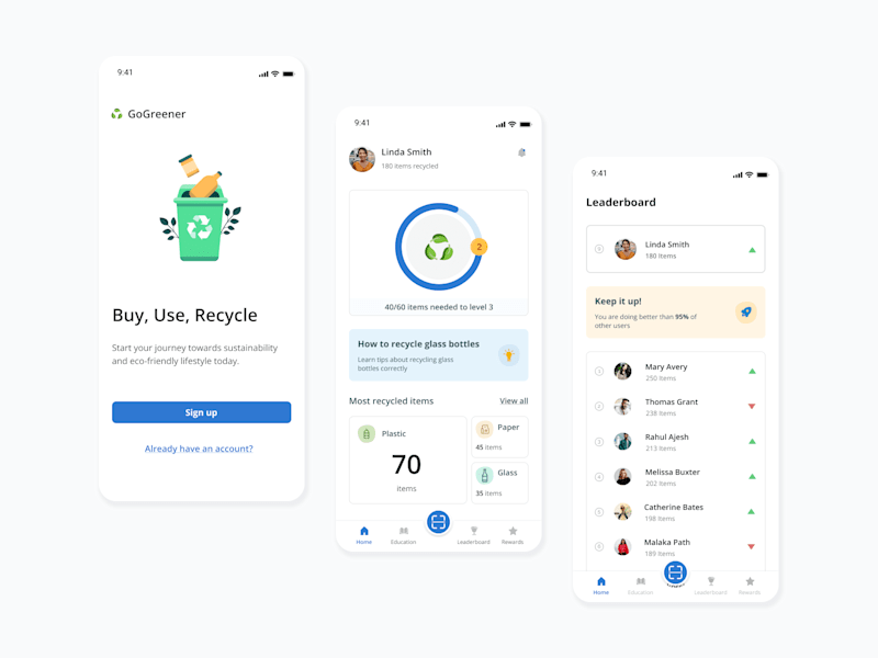 Cover image for Recycling app - redesign
