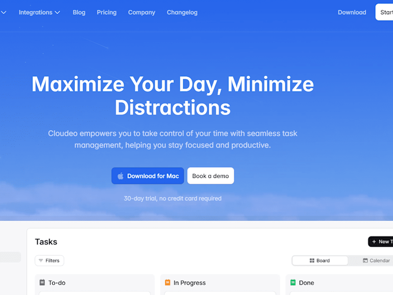 Cover image for Cloudeo - Framer Web design & Development 