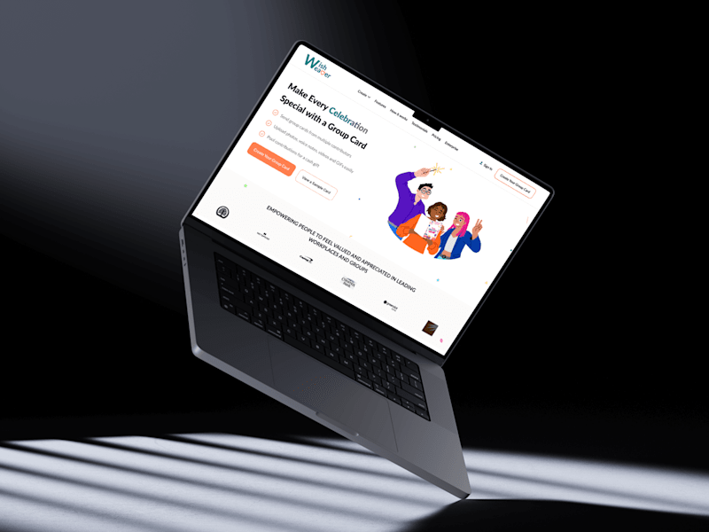 Cover image for WishWeaver – Designed a website and dashboard for Celebrations