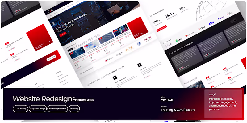 Cover image for CIC Website Redesign