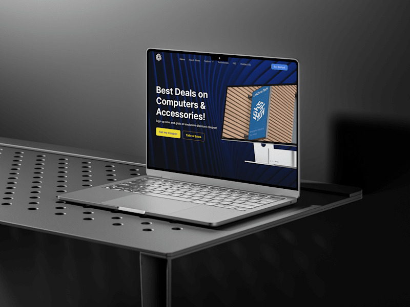 Cover image for Landing Page UI Design – Computer Services Website