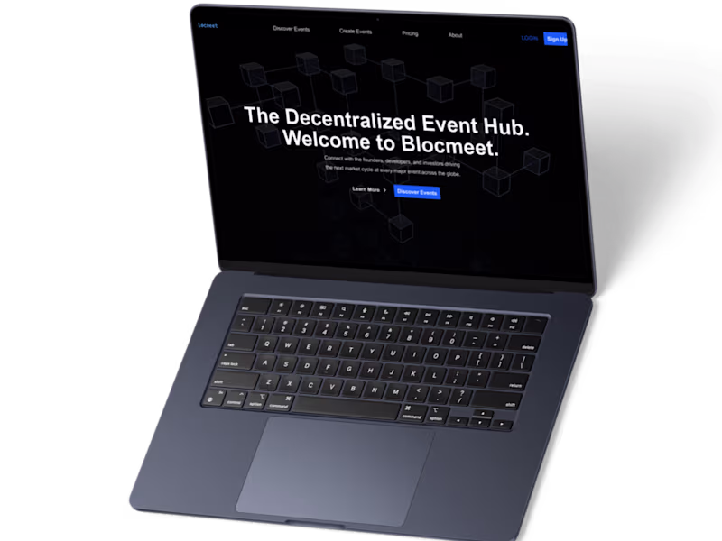 Cover image for Clean Hero section I designed for a Crypto Web3 Platform. ho...