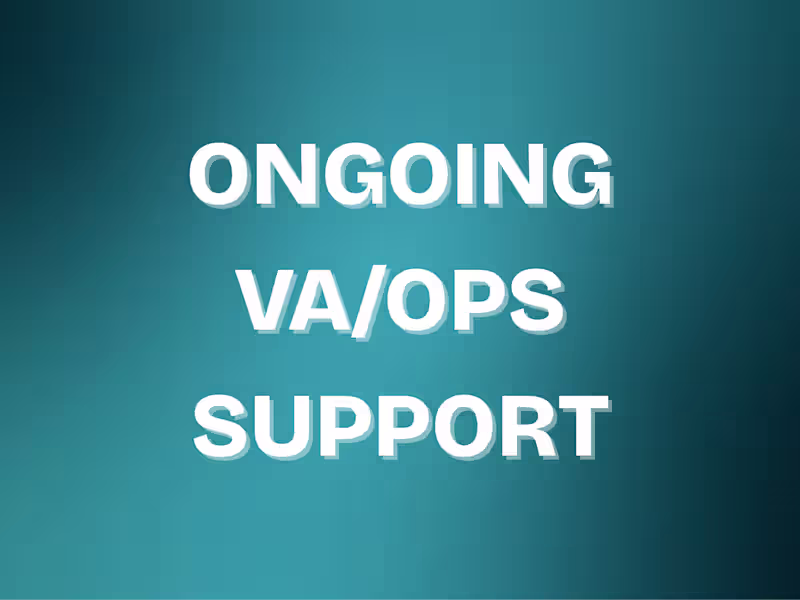 Cover image for Ongoing VA/Ops Support