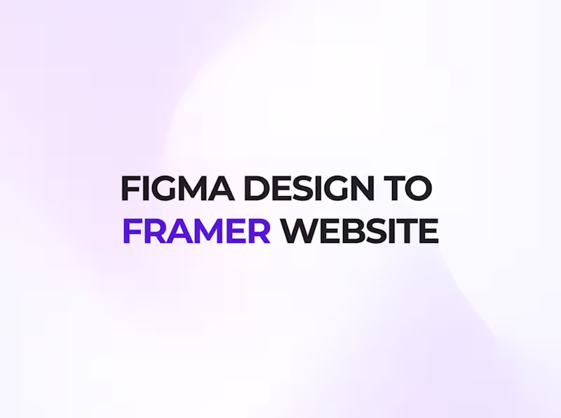Cover image for Framer Website Development