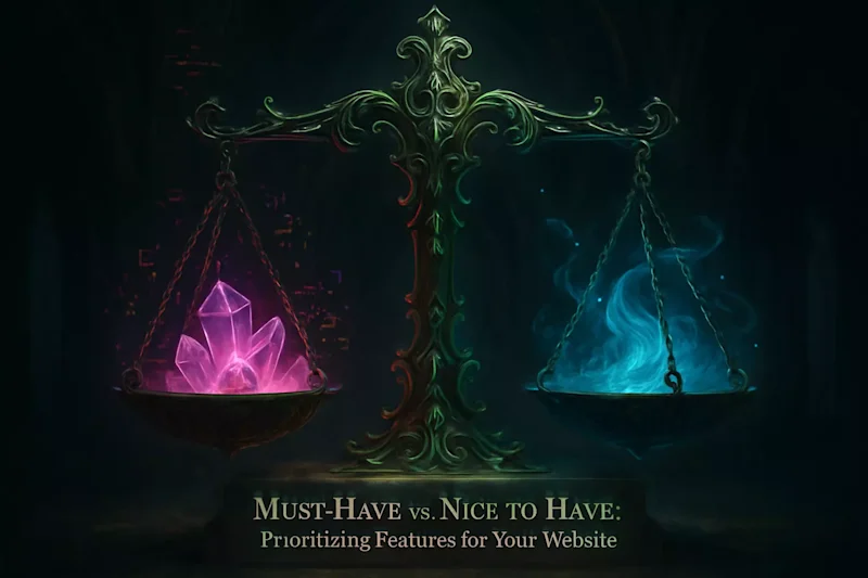 Cover image for Must-Have vs. Nice-to-Have: Prioritizing Features for Your Website