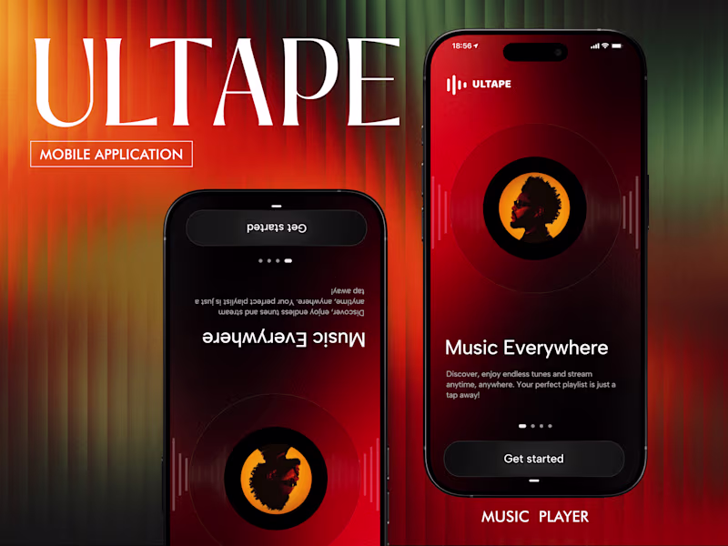 Cover image for Ultape | Mobile App Design for a Music Streaming Experience