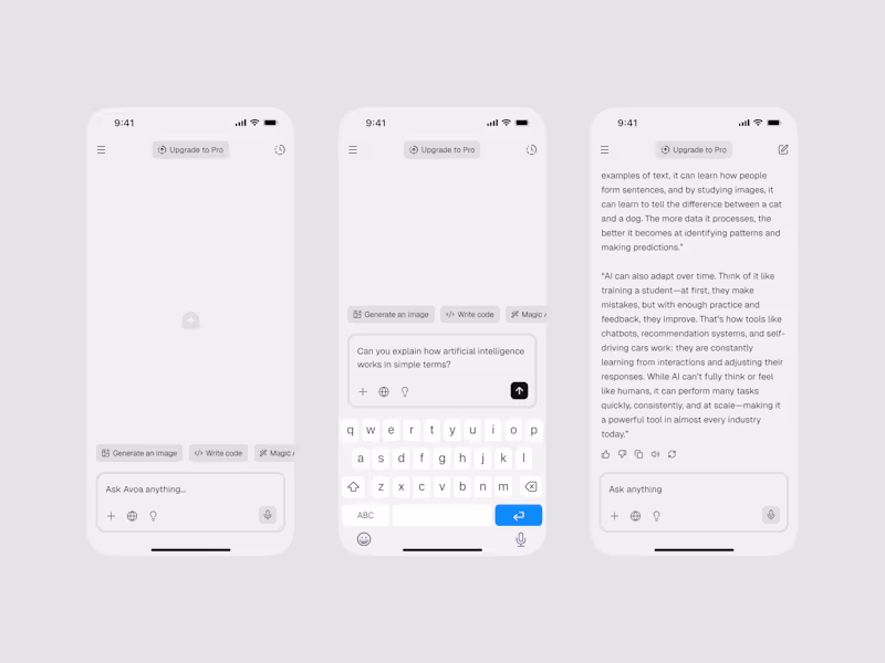 Cover image for AI Chatbot App Interface