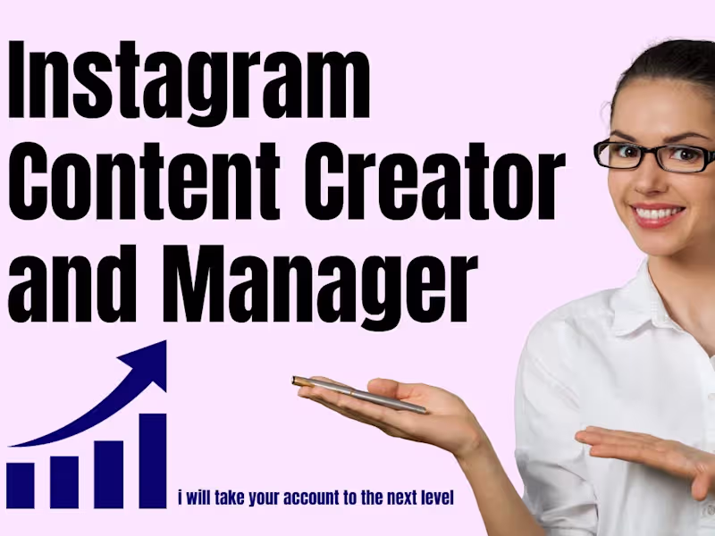 Cover image for instagram content creator and manager
