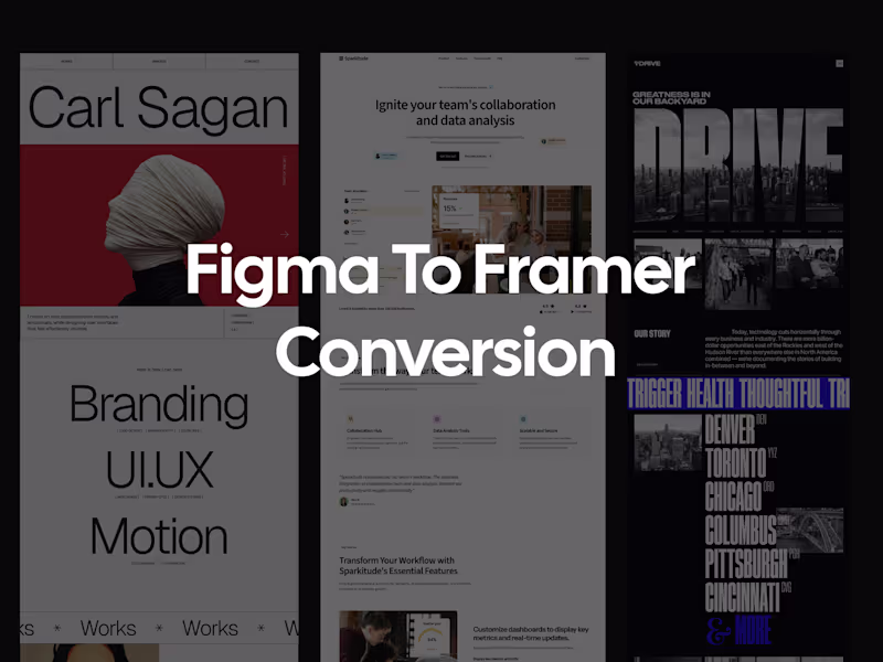 Cover image for Figma to Framer Website Conversion