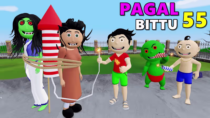 Cover image for Pagal Bittu Sittu 55 | Pataka Wala Cartoon | Bittu Sittu Toons,…