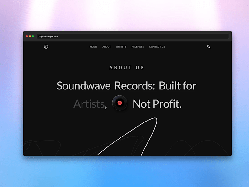 Cover image for Framer Development for Soundwave Records
