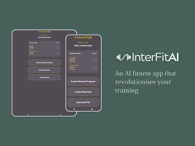 Cover image for InterFITAI: AI Fitness