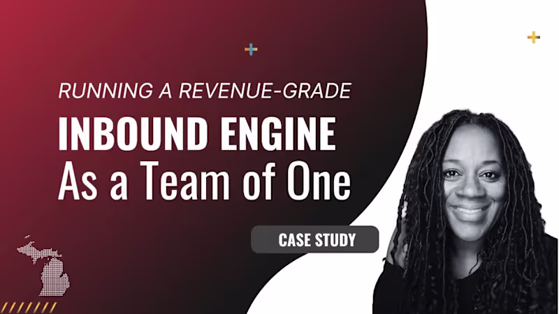 Cover image for Running a Revenue-Grade Inbound Engine as a Team of One